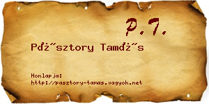 Pásztory Tamás névjegykártya